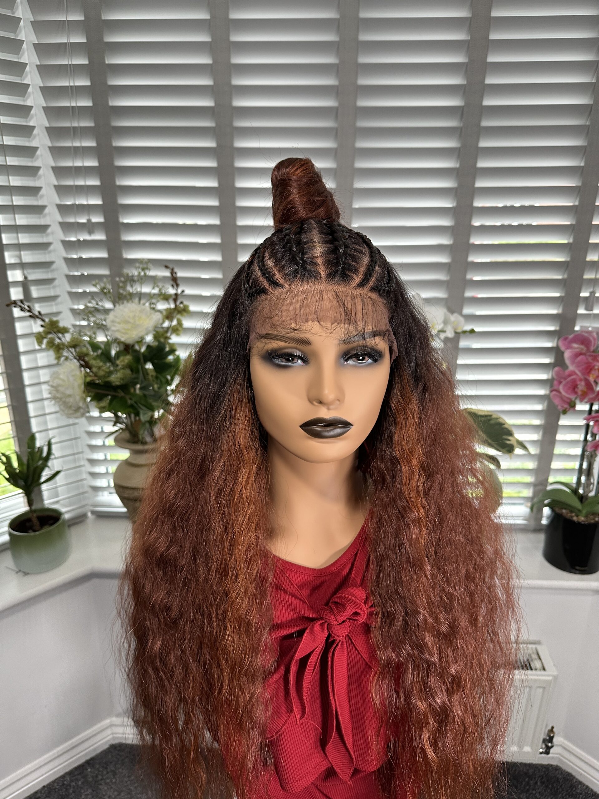 Keisha 13 x 7Free part synthetic front lace wig