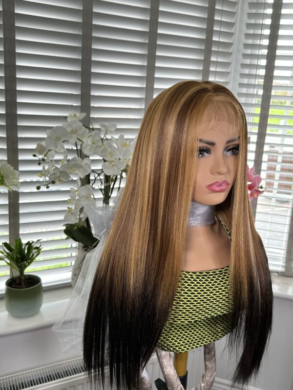 Ava 13 x 7 free part Synthetic front Lace Wig